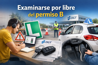 Examinarse por libre del permiso B: guía completa para preparar el examen sin autoescuela